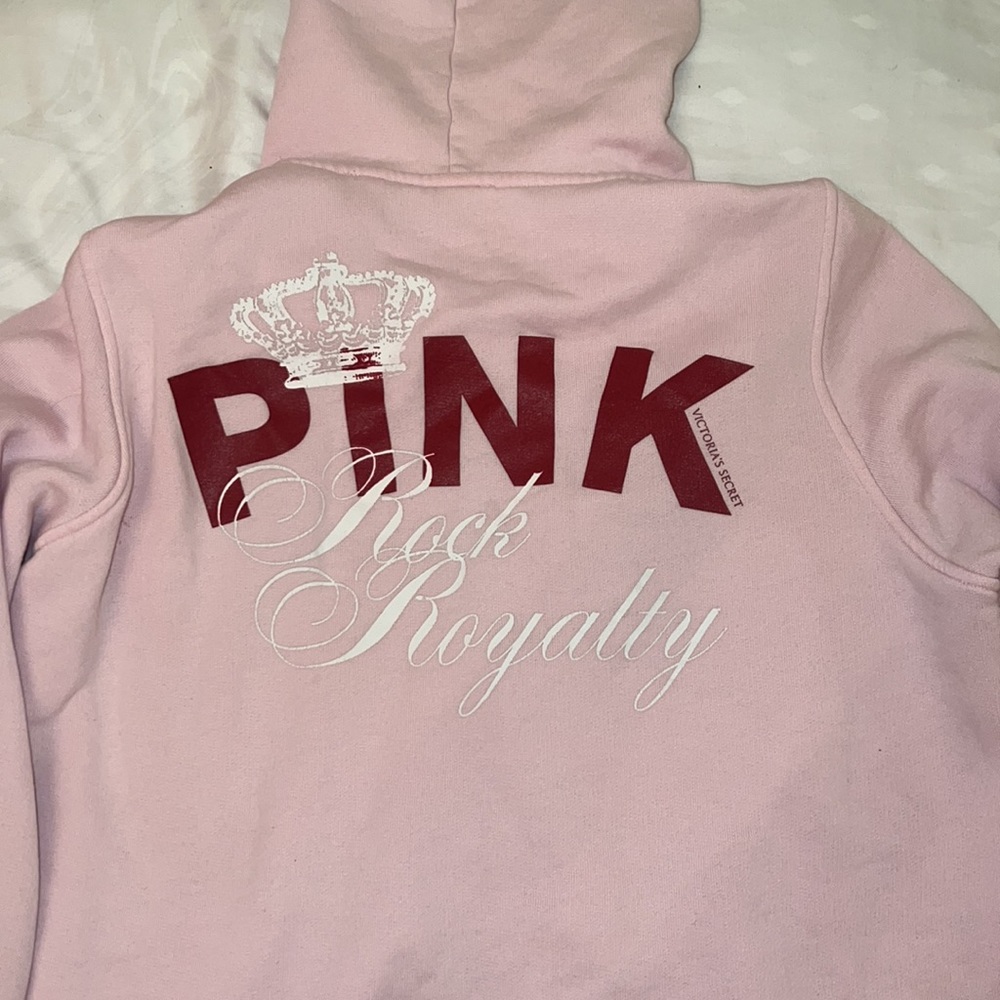 y2k Vintage PINK VS Rock Royalty zip up